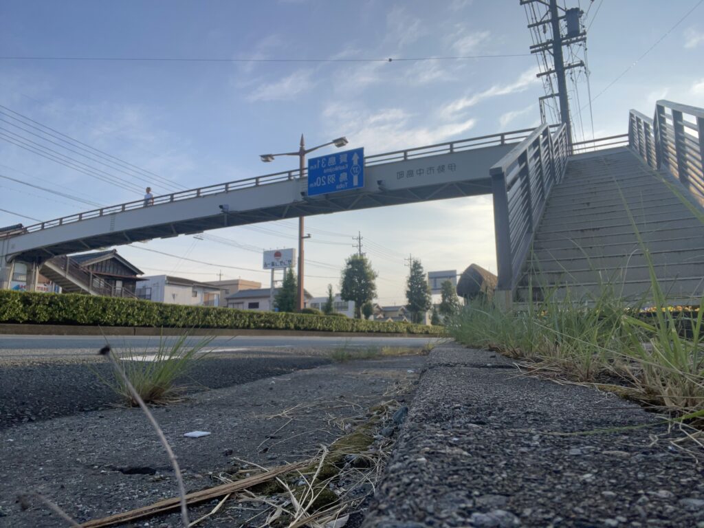 歩道橋自撮10秒
